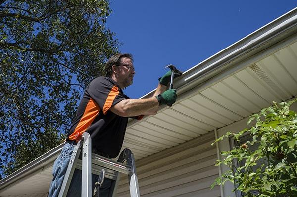 gutter repair is usually sufficient for issues like leaks or minor damage, while a full replacement is typically necessary for more extensive damage